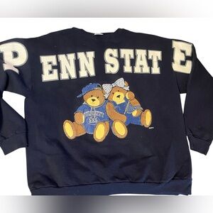 Vintage 90’s Penn State Bear Spell Out Crewneck Sweatshirt Artex 3XL